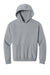 Bella + Canvas BC4719 Mens Hooded Sweathshirt w/ Pouch Pocket Heather Grey Flat Front