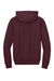 Bella + Canvas BC4719 Mens Hooded Sweathshirt w/ Pouch Pocket Maroon Flat Back