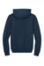 Bella + Canvas BC4719 Mens Hooded Sweathshirt w/ Pouch Pocket Navy Blue Flat Back