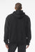 Bella + Canvas BC4719 Mens Hooded Sweathshirt w/ Pouch Pocket Vintage Black Model Back