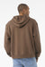 Bella + Canvas BC4719 Mens Hooded Sweathshirt w/ Pouch Pocket Vintage Brown Model Back