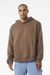 Bella + Canvas BC4719 Mens Hooded Sweathshirt w/ Pouch Pocket Vintage Brown Model Front