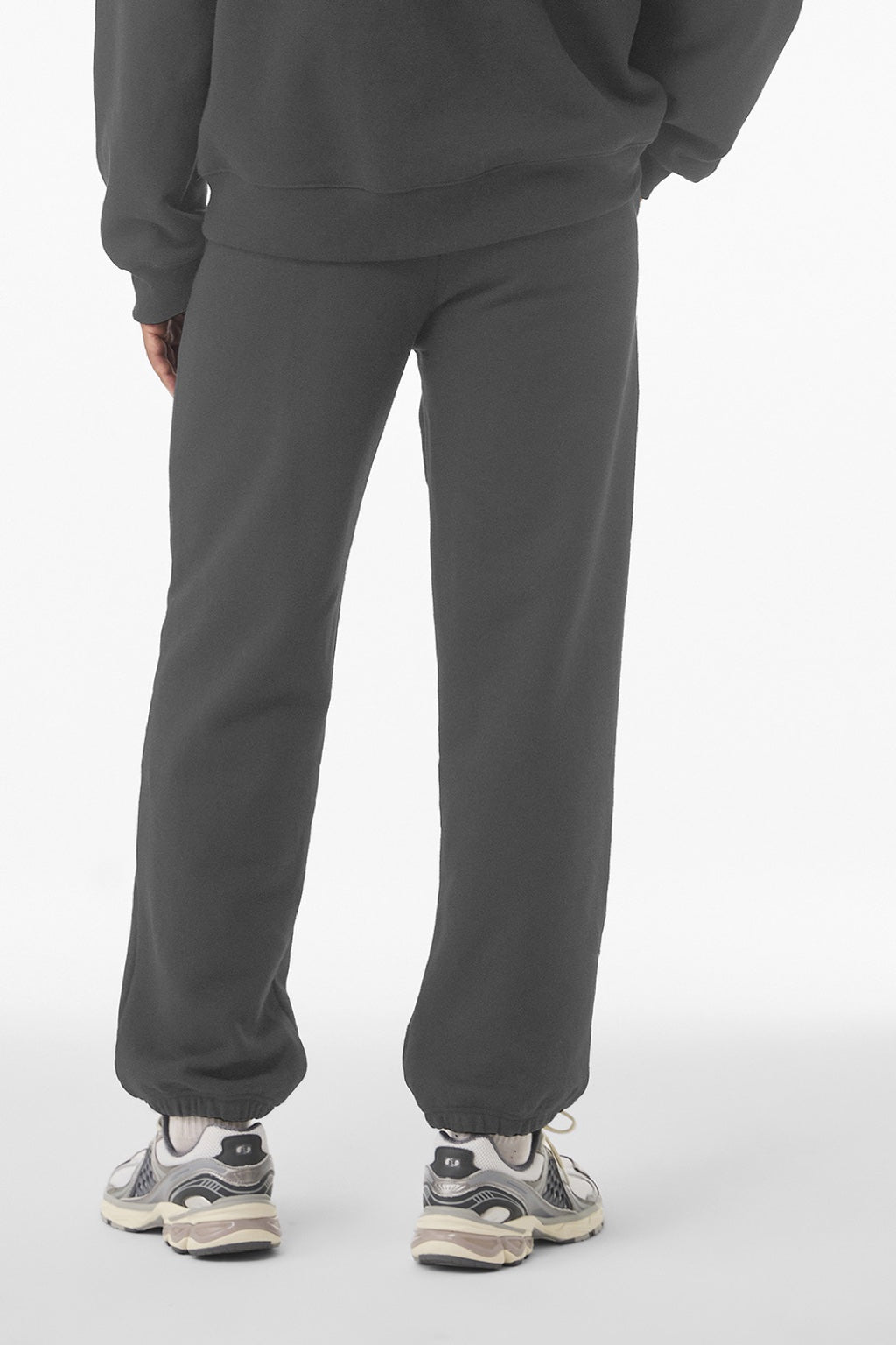 Bella + Canvas BC4737 Mens Sweatpants w/ Pockets Asphalt Grey Model Back