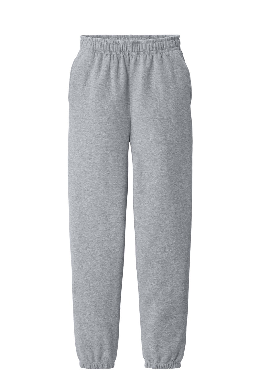 Bella + Canvas BC4737 Mens Sweatpants w/ Pockets Heather Grey Flat Front