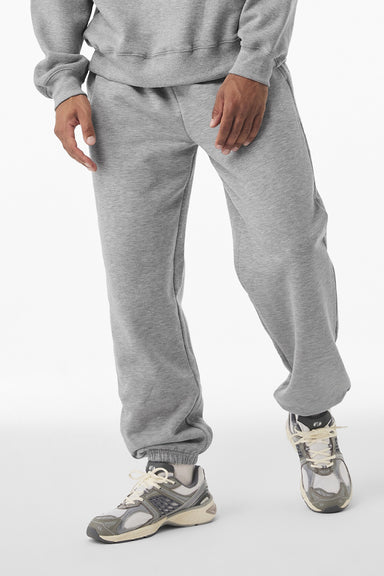 Bella + Canvas BC4737 Mens Sweatpants w/ Pockets Heather Grey Model Front