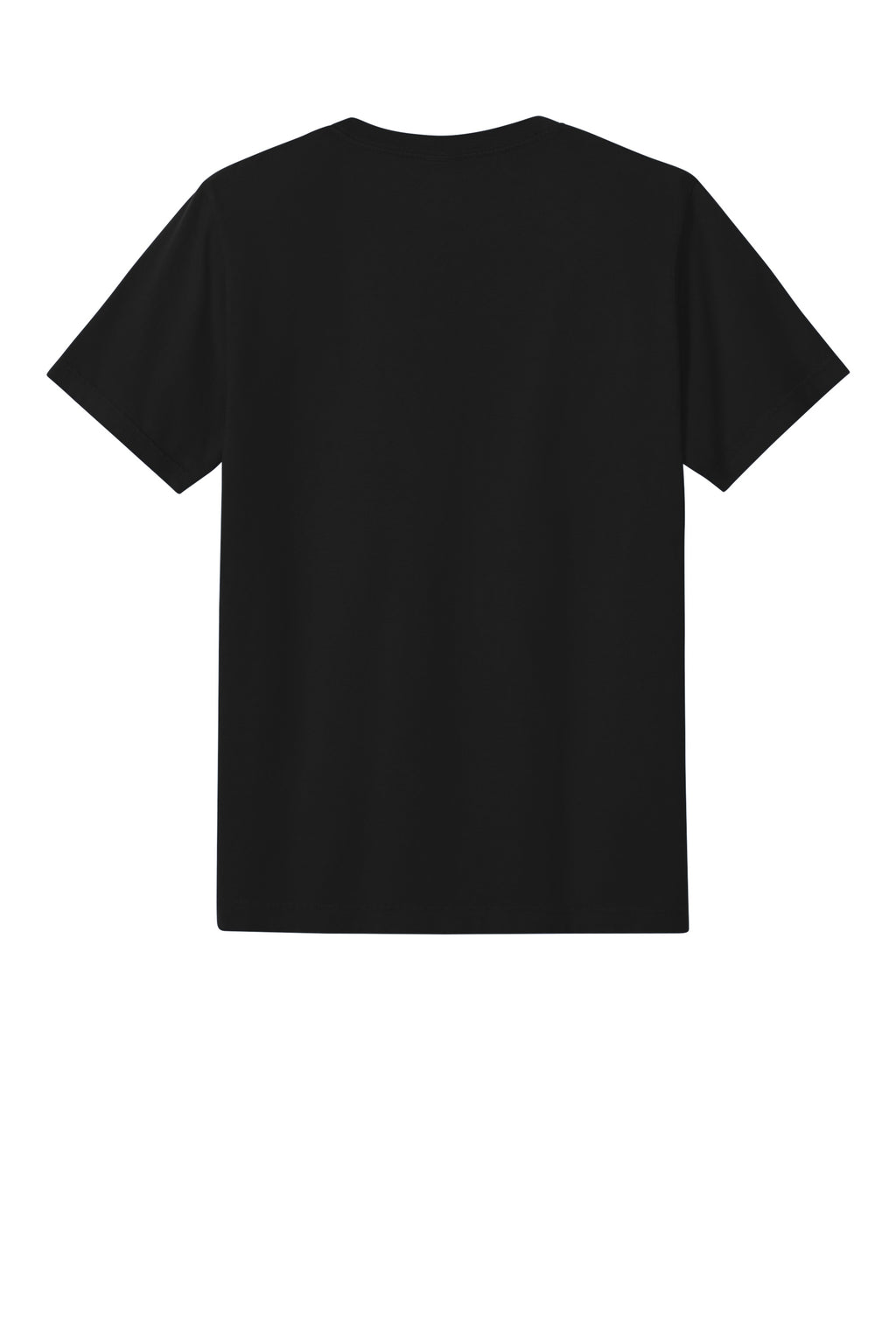 Bella + Canvas BC4810GD Mens Garment Dyed Short Sleeve Crewneck T-Shirt Black Flat Back