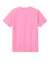 Bella + Canvas BC4810GD Mens Garment Dyed Short Sleeve Crewneck T-Shirt Bubble Gum Pink Flat Back