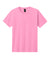 Bella + Canvas BC4810GD Mens Garment Dyed Short Sleeve Crewneck T-Shirt Bubble Gum Pink Flat Front