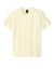 Bella + Canvas BC4810GD Mens Garment Dyed Short Sleeve Crewneck T-Shirt Buttermilk White Flat Front