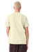 Bella + Canvas BC4810GD Mens Garment Dyed Short Sleeve Crewneck T-Shirt Buttermilk White Model Back