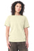 Bella + Canvas BC4810GD Mens Garment Dyed Short Sleeve Crewneck T-Shirt Buttermilk White Model Side
