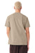 Bella + Canvas BC4810GD Mens Garment Dyed Short Sleeve Crewneck T-Shirt Khaki Brown Model Back