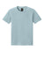 Bella + Canvas BC4810GD Mens Garment Dyed Short Sleeve Crewneck T-Shirt Light Washed Denim Blue Flat Front