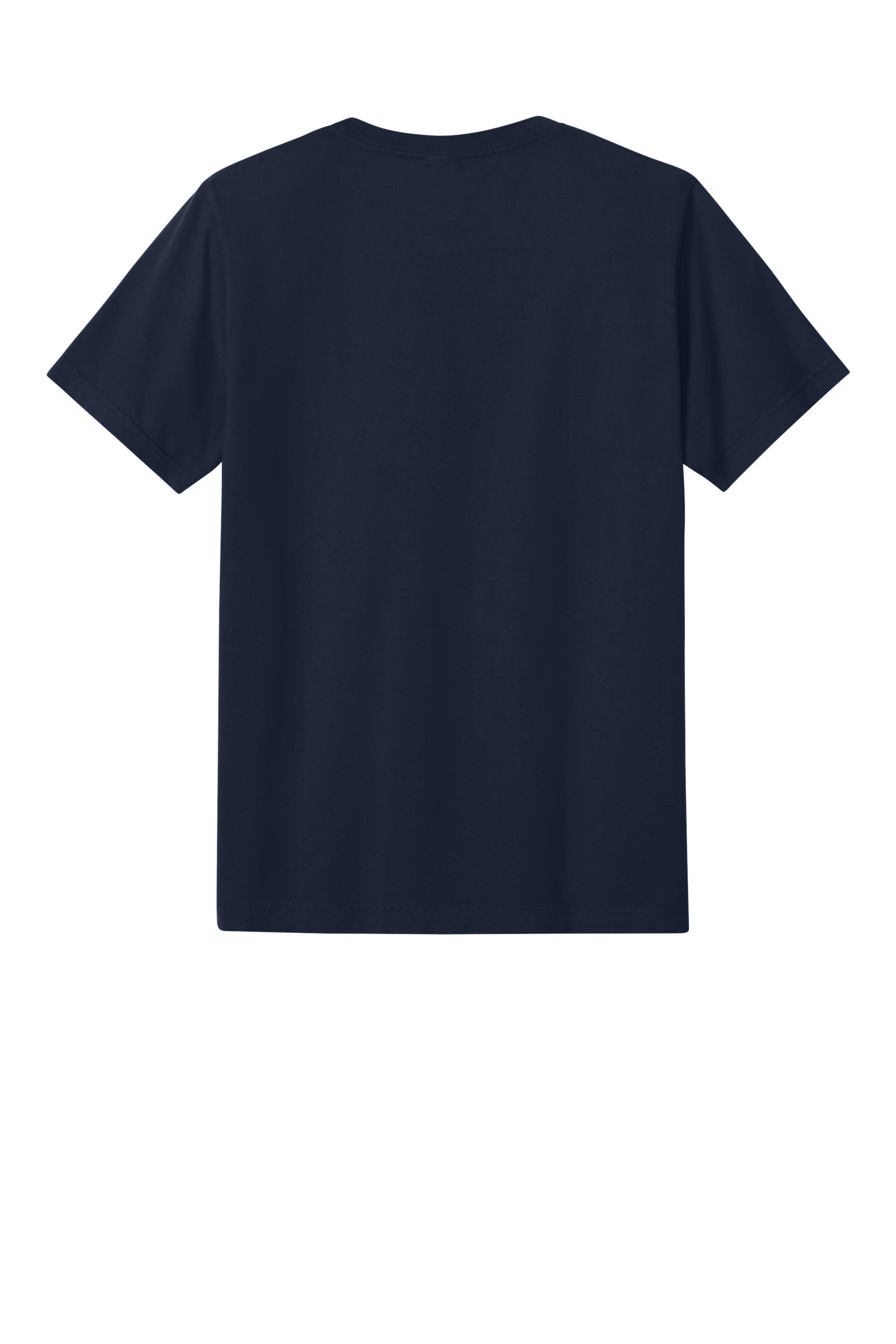 Bella + Canvas BC4810GD Mens Garment Dyed Short Sleeve Crewneck T-Shirt Navy Blue Flat Back