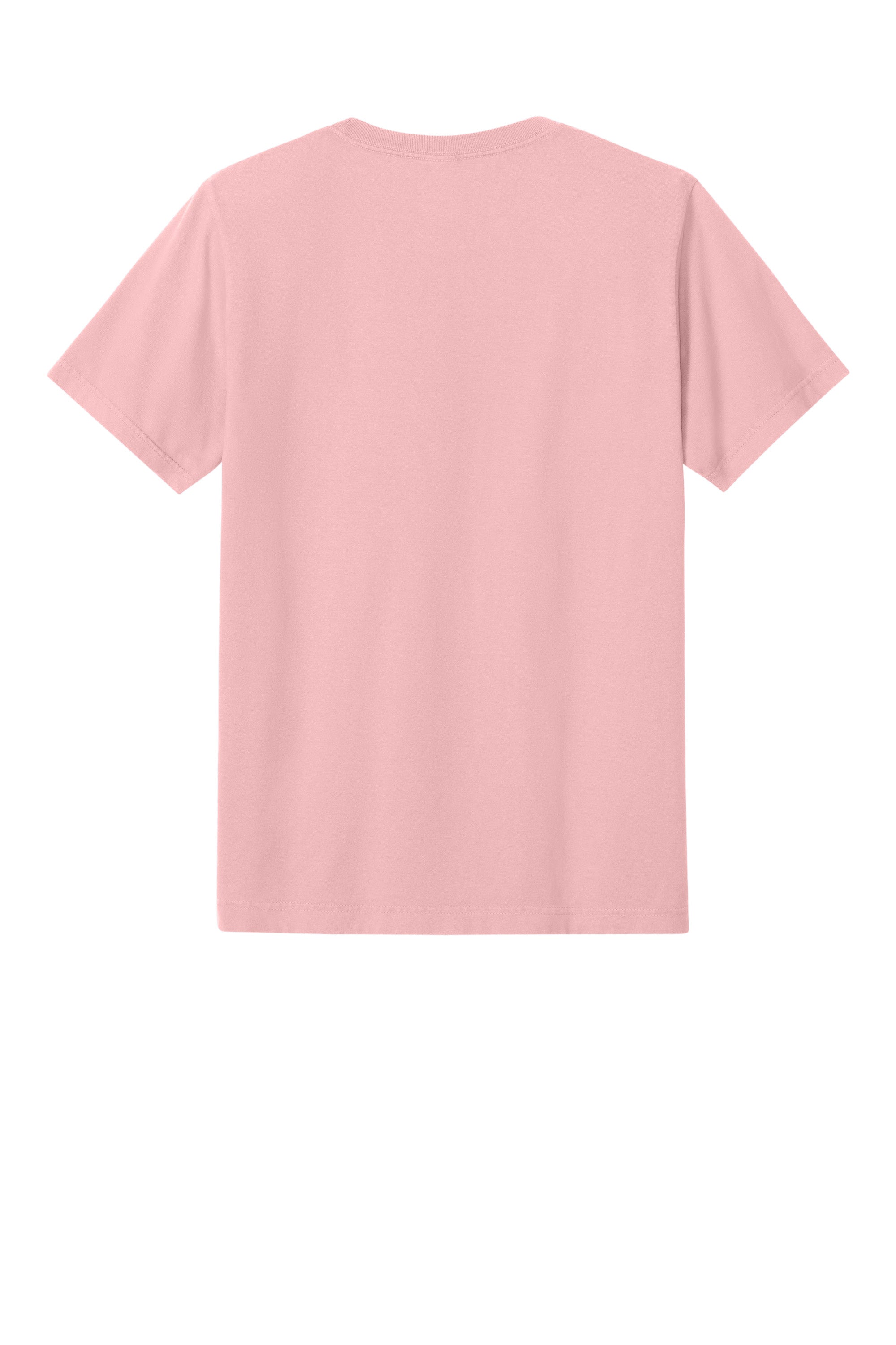Bella + Canvas BC4810GD Mens Garment Dyed Short Sleeve Crewneck T-Shirt Pink Flat Back