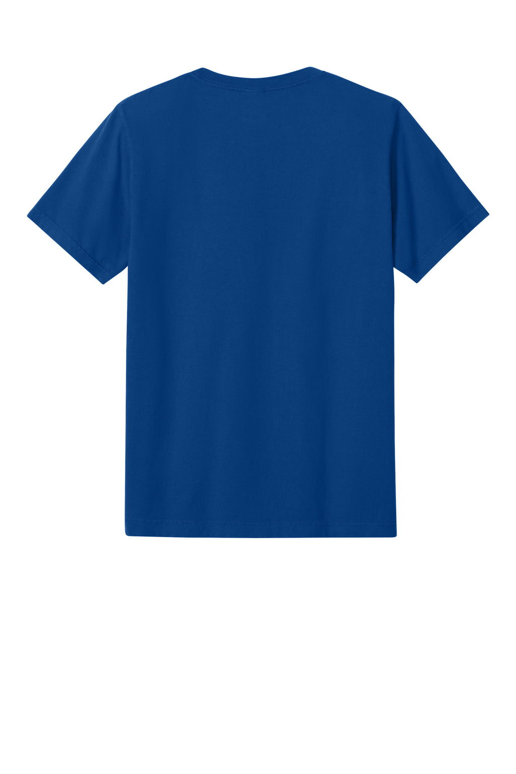 Bella + Canvas BC4810GD Mens Garment Dyed Short Sleeve Crewneck T-Shirt Royal Blue Flat Back