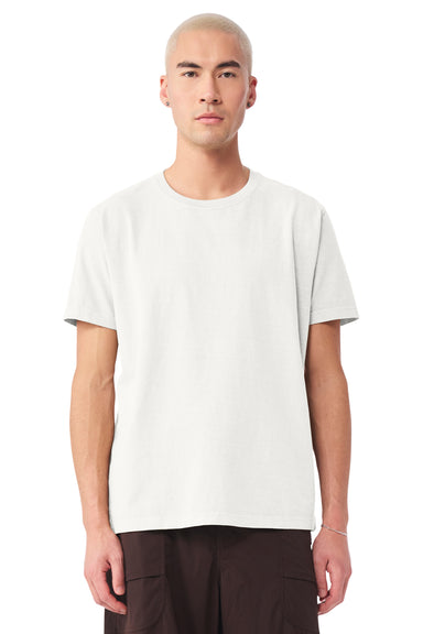 Bella + Canvas BC4810GD Mens Garment Dyed Short Sleeve Crewneck T-Shirt Vintage White Model Front