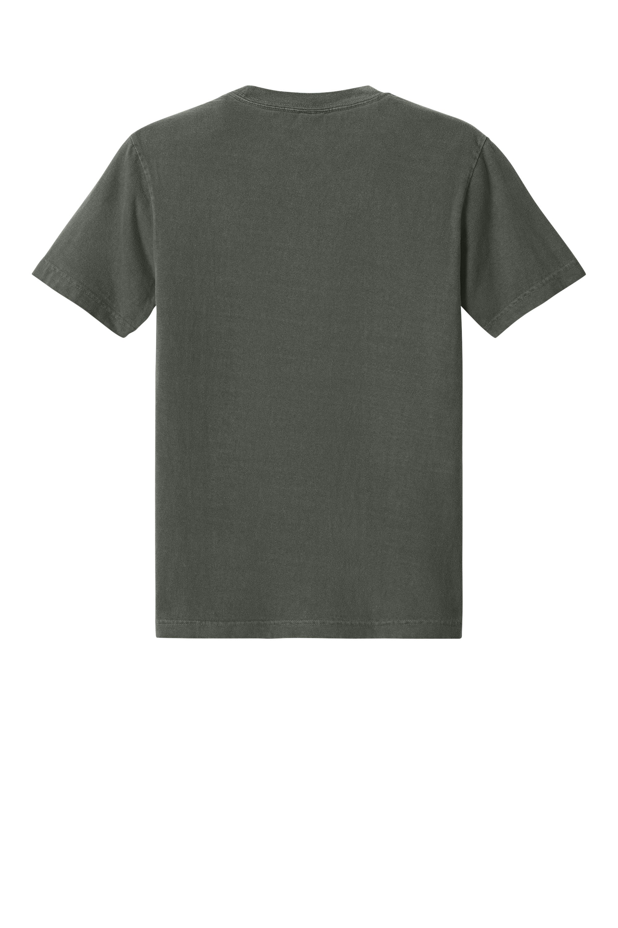 Bella + Canvas BC4810GD Mens Garment Dyed Short Sleeve Crewneck T-Shirt Washed Charcoal Grey Flat Back