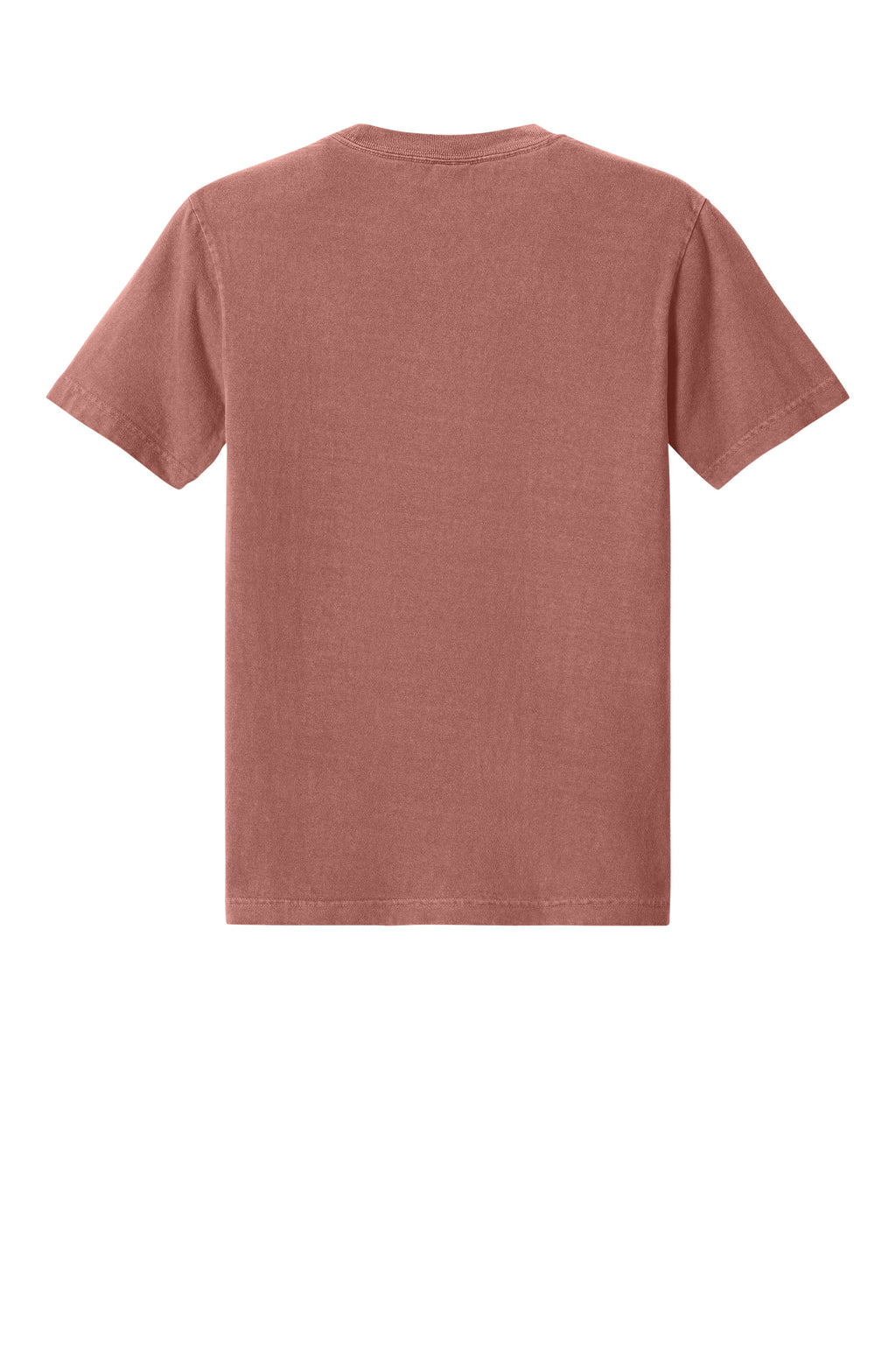 Bella + Canvas BC4810GD Mens Garment Dyed Short Sleeve Crewneck T-Shirt Washed Chestnut Flat Back