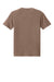 Bella + Canvas BC4810GD Mens Garment Dyed Short Sleeve Crewneck T-Shirt Washed Cocoa Brown Flat Back