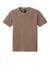 Bella + Canvas BC4810GD Mens Garment Dyed Short Sleeve Crewneck T-Shirt Washed Cocoa Brown Flat Front