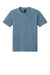 Bella + Canvas BC4810GD Mens Garment Dyed Short Sleeve Crewneck T-Shirt Washed Denim Blue Flat Front