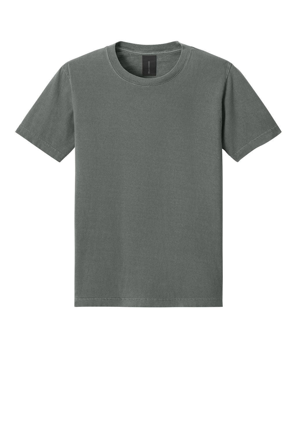 Bella + Canvas BC4810GD Mens Garment Dyed Short Sleeve Crewneck T-Shirt Washed Grey Flat Front