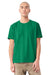 Bella + Canvas BC4810GD Mens Garment Dyed Short Sleeve Crewneck T-Shirt Washed Kelly Green Model Front