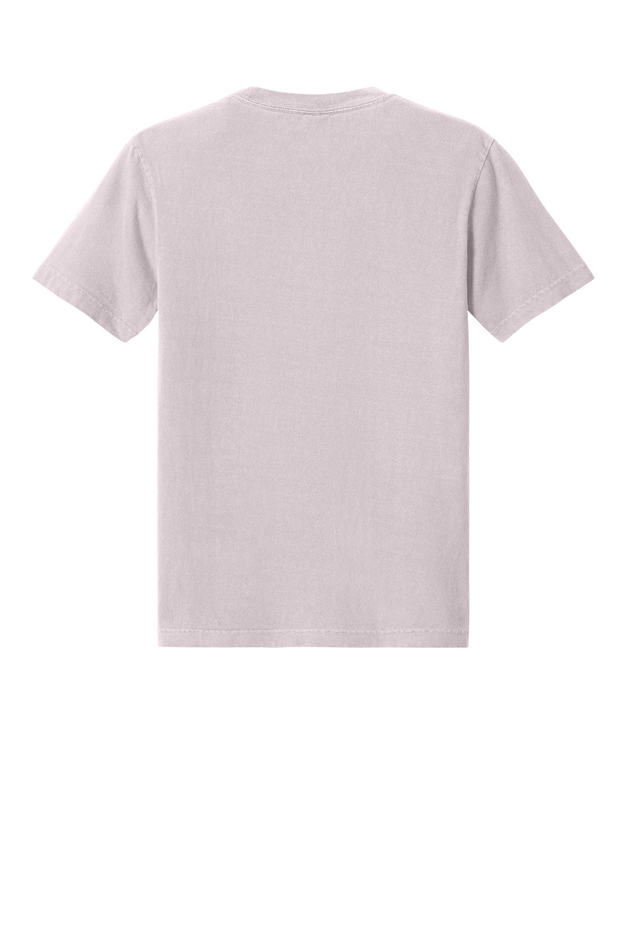 Bella + Canvas BC4810GD Mens Garment Dyed Short Sleeve Crewneck T-Shirt Washed Lavender Purple Flat Back