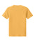 Bella + Canvas BC4810GD Mens Garment Dyed Short Sleeve Crewneck T-Shirt Washed Mustard Yellow Flat Back