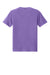 Bella + Canvas BC4810GD Mens Garment Dyed Short Sleeve Crewneck T-Shirt Washed Purple Flat Back