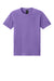 Bella + Canvas BC4810GD Mens Garment Dyed Short Sleeve Crewneck T-Shirt Washed Purple Flat Front