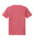 Bella + Canvas BC4810GD Mens Garment Dyed Short Sleeve Crewneck T-Shirt Washed Red Flat Back