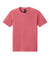 Bella + Canvas BC4810GD Mens Garment Dyed Short Sleeve Crewneck T-Shirt Washed Red Flat Front