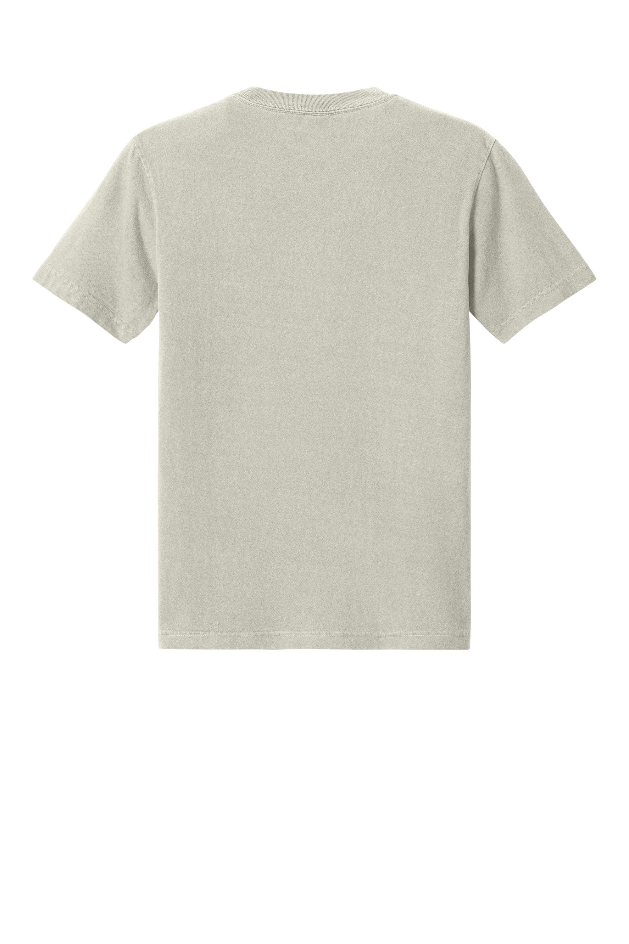Bella + Canvas BC4810GD Mens Garment Dyed Short Sleeve Crewneck T-Shirt Washed Thyme Flat Back