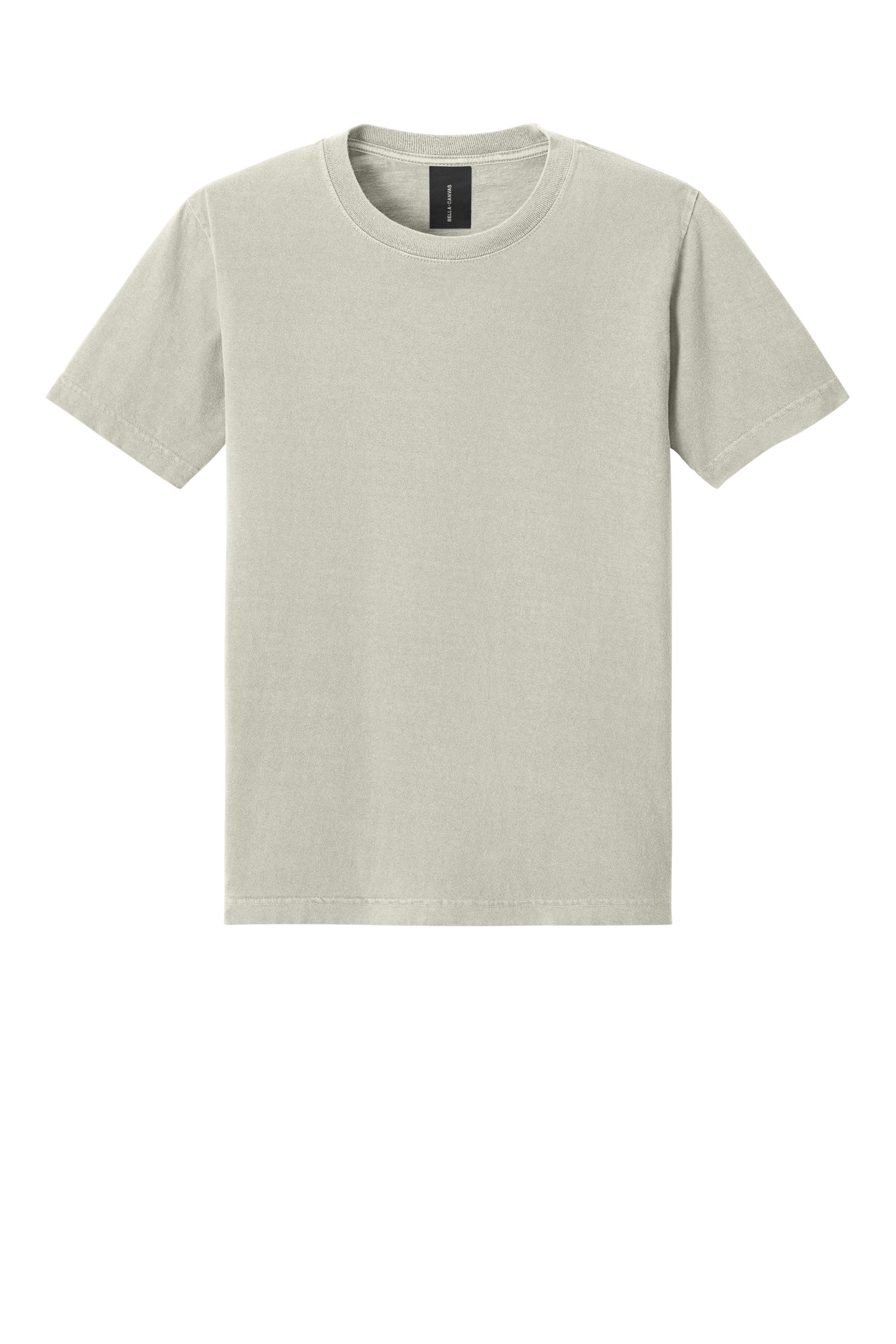 Bella + Canvas BC4810GD Mens Garment Dyed Short Sleeve Crewneck T-Shirt Washed Thyme Flat Front