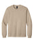 Bella + Canvas BC4851GD Mens Garment Dyed Long Sleeve Crewneck T-Shirt Khaki Brown Flat Front