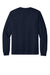 Bella + Canvas BC4851GD Mens Garment Dyed Long Sleeve Crewneck T-Shirt Navy Blue Flat Back