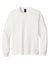 Bella + Canvas BC4851GD Mens Garment Dyed Long Sleeve Crewneck T-Shirt Vintage White Flat Front