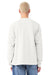 Bella + Canvas BC4851GD Mens Garment Dyed Long Sleeve Crewneck T-Shirt Vintage White Model Back