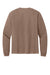 Bella + Canvas BC4851GD Mens Garment Dyed Long Sleeve Crewneck T-Shirt Washed Cocoa Brown Flat Back