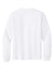 Bella + Canvas BC4851GD Mens Garment Dyed Long Sleeve Crewneck T-Shirt White Flat Back