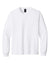 Bella + Canvas BC4851GD Mens Garment Dyed Long Sleeve Crewneck T-Shirt White Flat Front