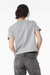 Bella + Canvas BC6110 Womens Short Sleeve Crewneck T-Shirt Heather Grey Model Back