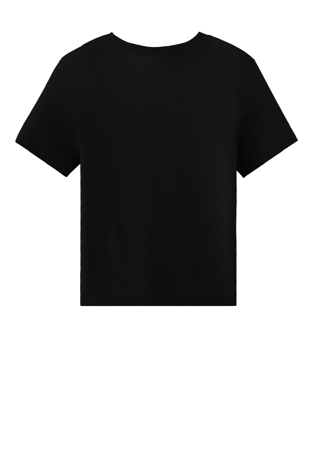 Bella + Canvas BC6110 Womens Short Sleeve Crewneck T-Shirt Black Flat Back