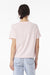 Bella + Canvas BC6110 Womens Short Sleeve Crewneck T-Shirt Soft Pink Model Back