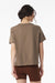 Bella + Canvas BC6110 Womens Short Sleeve Crewneck T-Shirt Vintage Brown Model Back