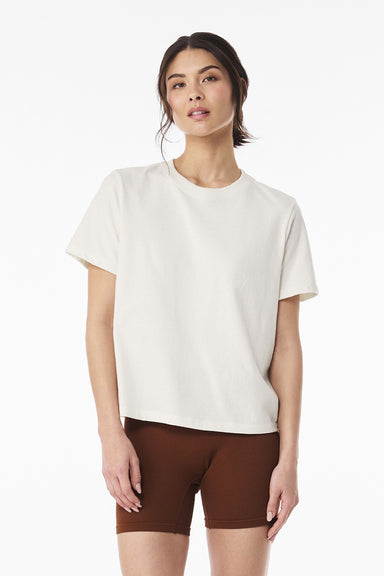 Bella + Canvas BC6110 Womens Short Sleeve Crewneck T-Shirt Vintage White Model Front