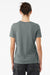 Bella + Canvas BC6400CVC/6400CVC Womens CVC Short Sleeve Crewneck T-Shirt Heather Storm Blue Model Back