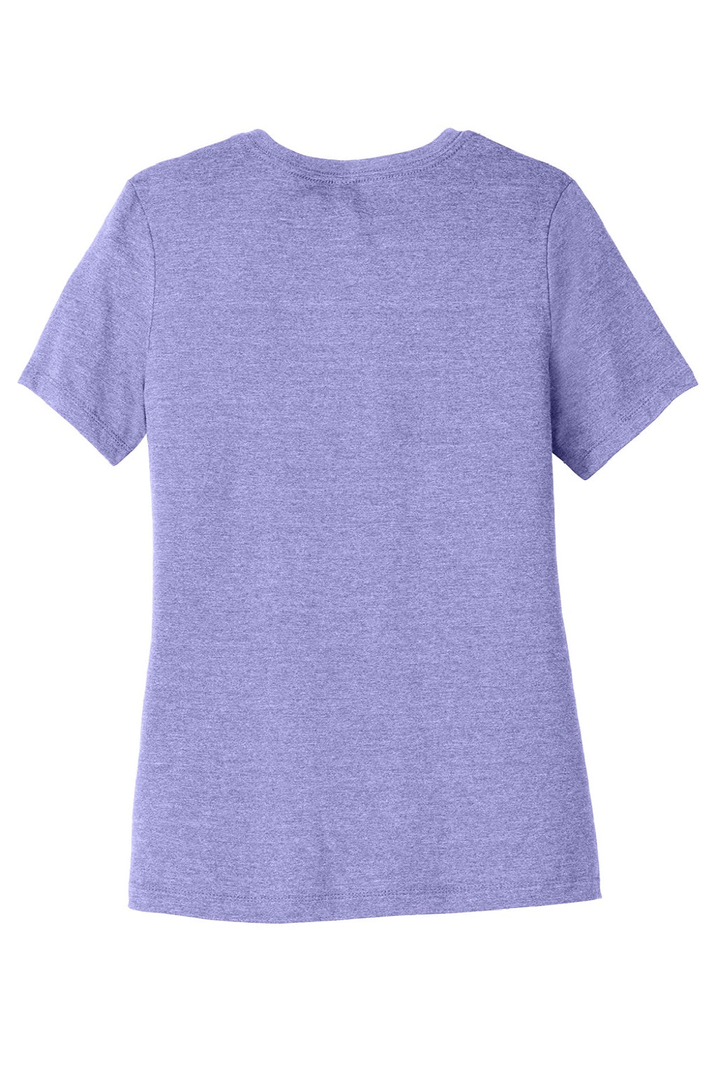 Bella + Canvas BC6400CVC/6400CVC Womens CVC Short Sleeve Crewneck T-Shirt Heather Dark Lavender Purple Flat Back